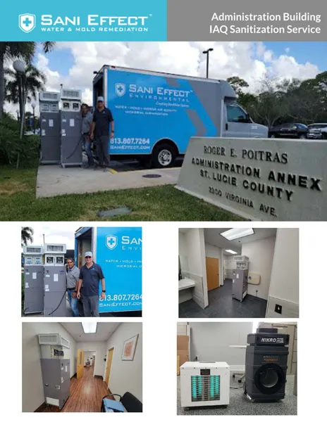 Administration Building IAQ Sanitization Service - Sani Effect Commercial Project