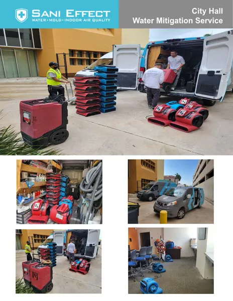 Fort Pierce City Hall Dry out Mitigation - Sani Effect Commercial Project