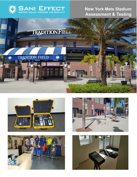 New York Mets Stadium IAQ Inspection Service - Sani Effect Commercial Project