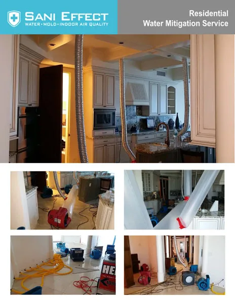 Residential Water Mitigation Service - Sani Effect Commercial Project