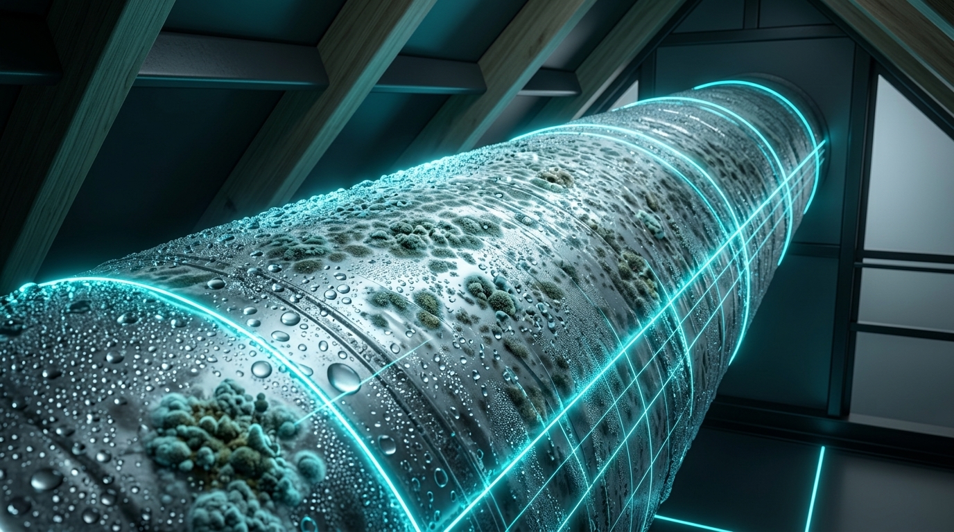 Flexible Duct Sweating and Outer Mold Colonization in Florida Attic