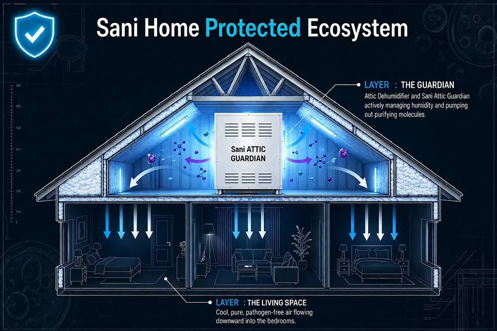 Sani ATTIC GUARDIAN & Spray Foam Homes