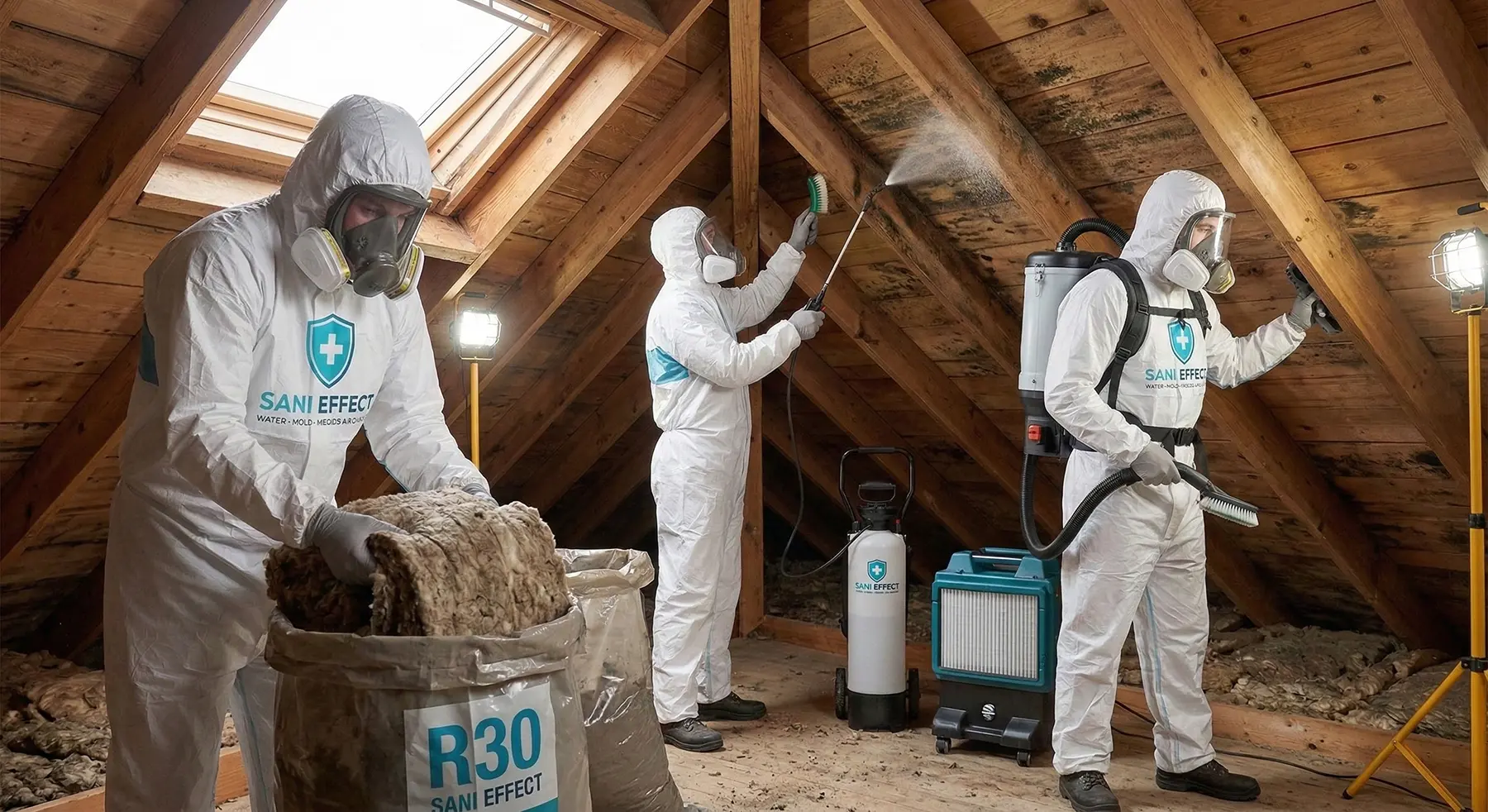 Phase 3: Source Removal & HEPA Bio-Washing - Sani Effect Remediation Protocol